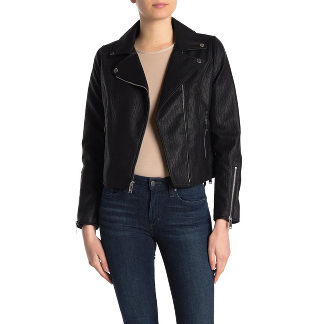 Faux Leather Jacket on Sale