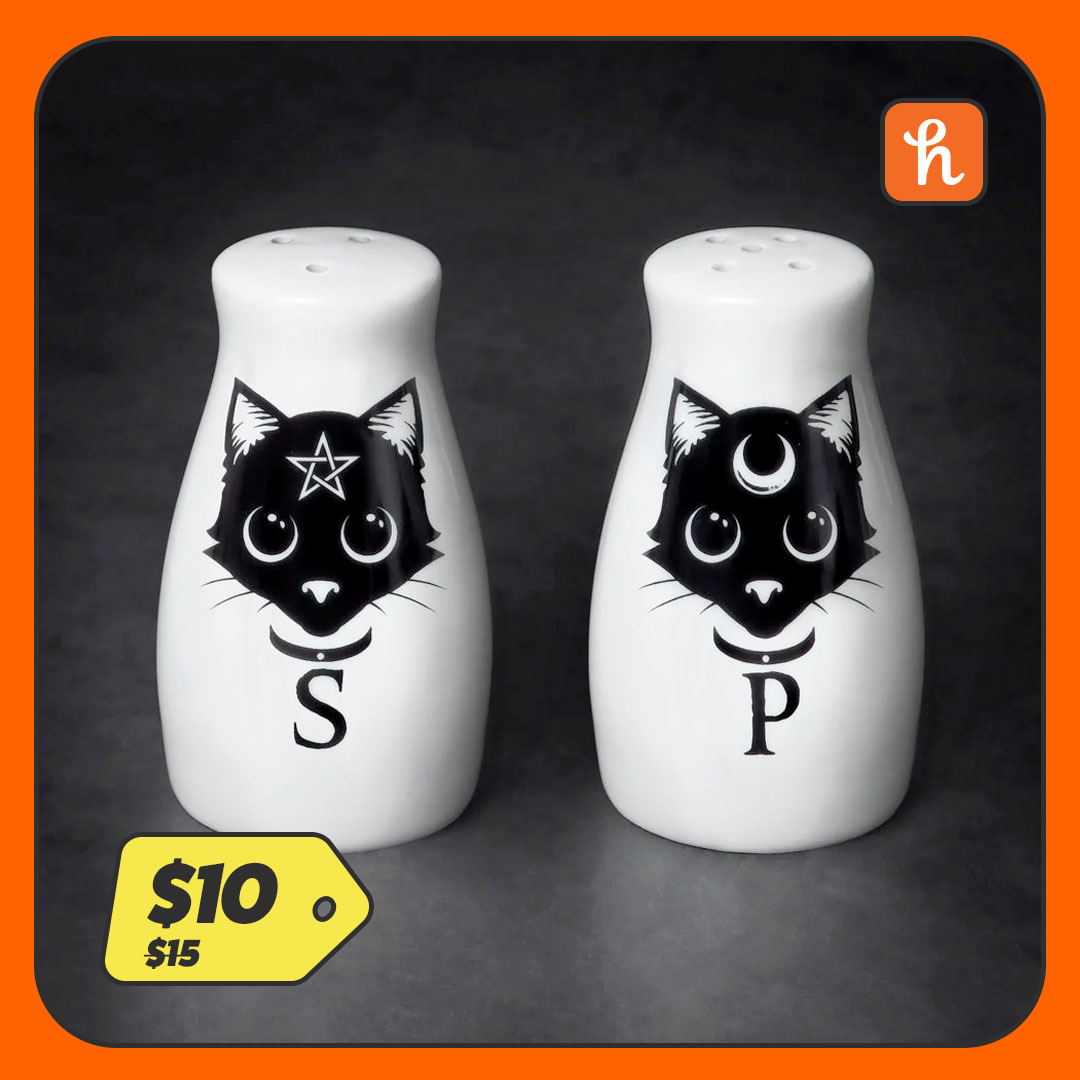 Black Cat Salt and Pepper Shaker Set