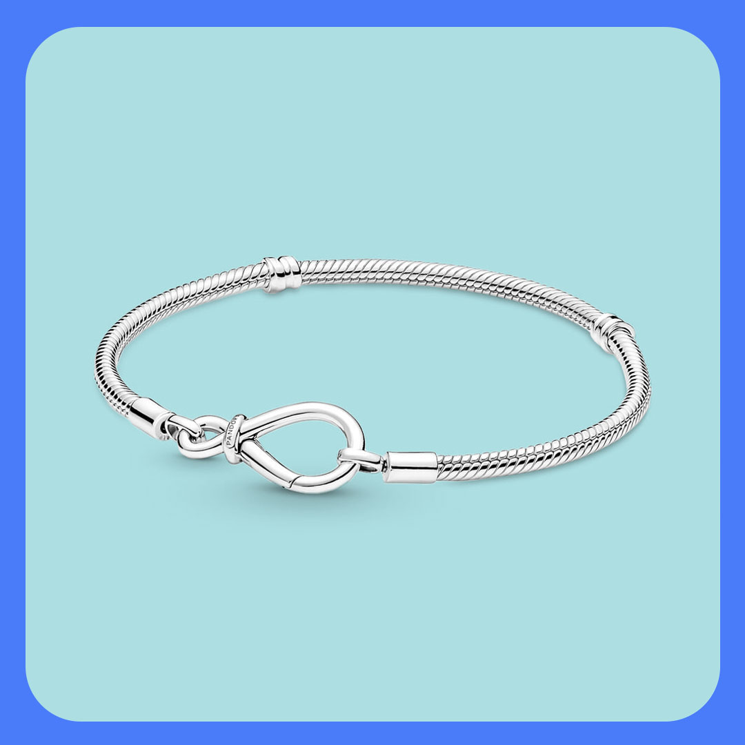 Pandora Moments Infinity Knot Snake Chain Bracelet