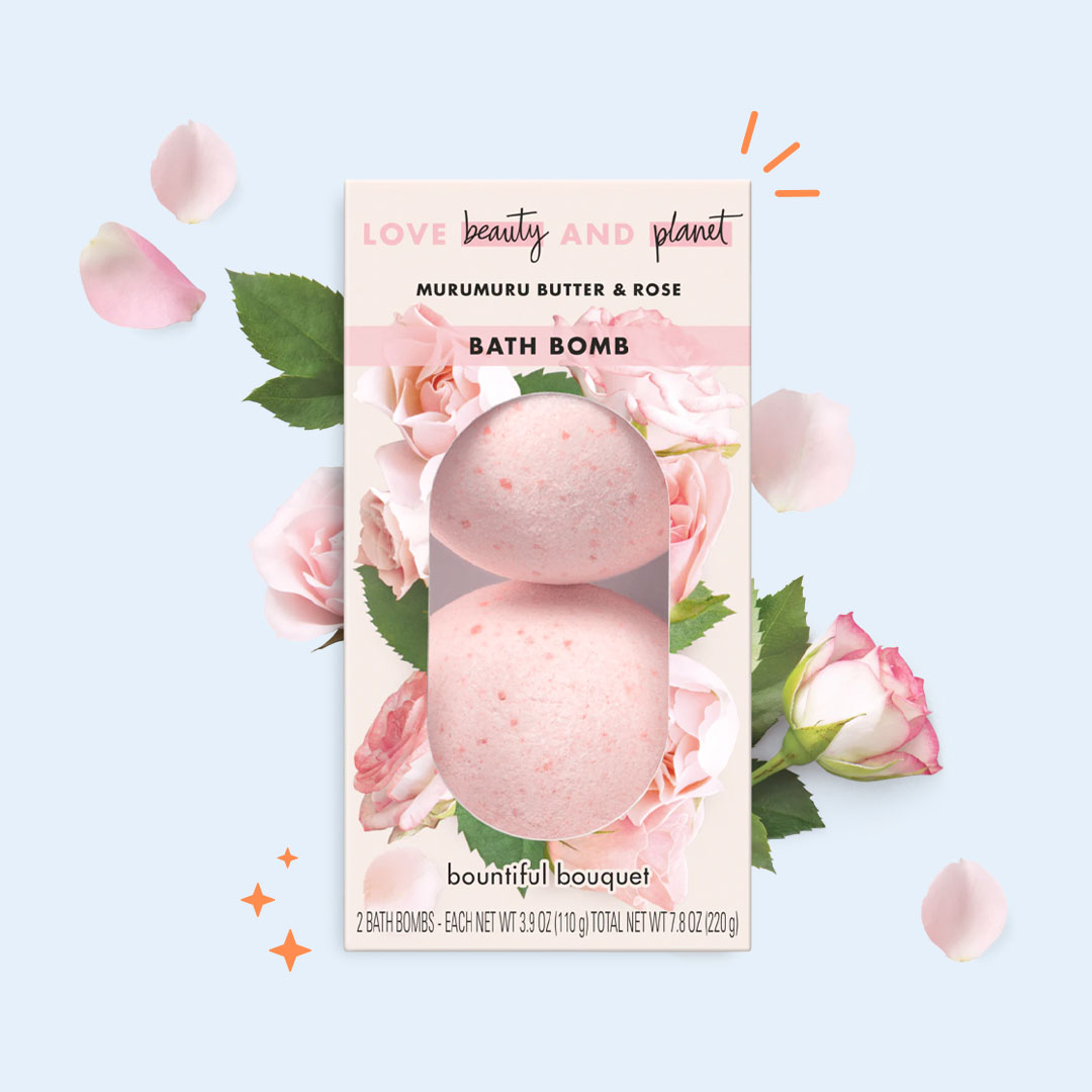 Love Beauty and Planet Murumuru Butter and Rose Bath Bomb