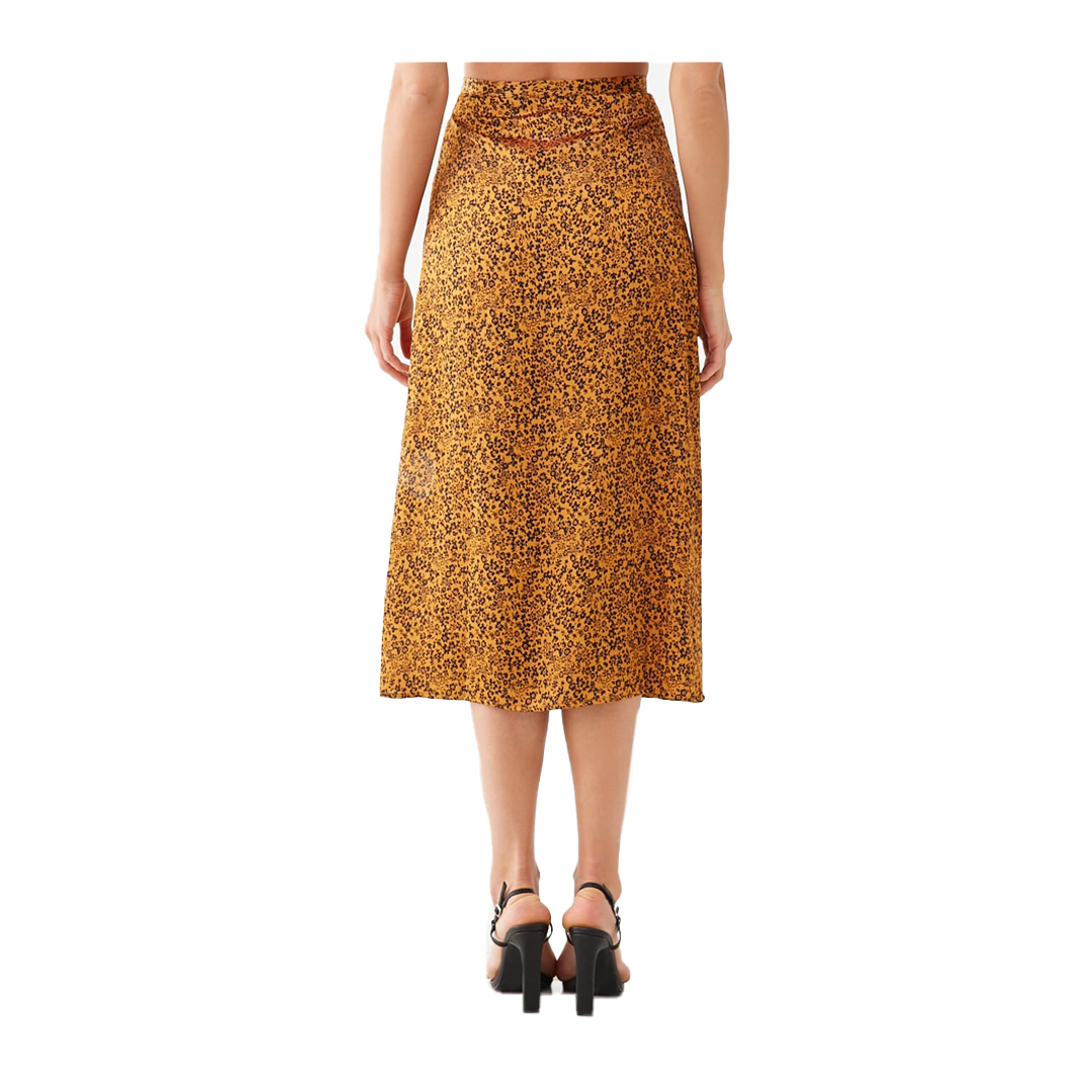 Floral Print Satin Midi Skirt 1080x1080