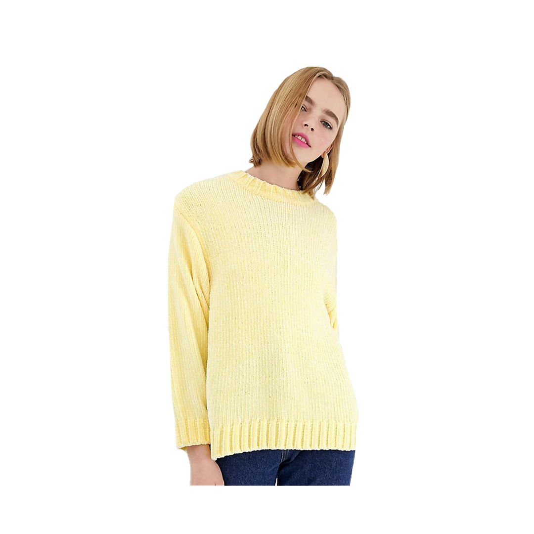 Monki Textured Crew Neck Sweater