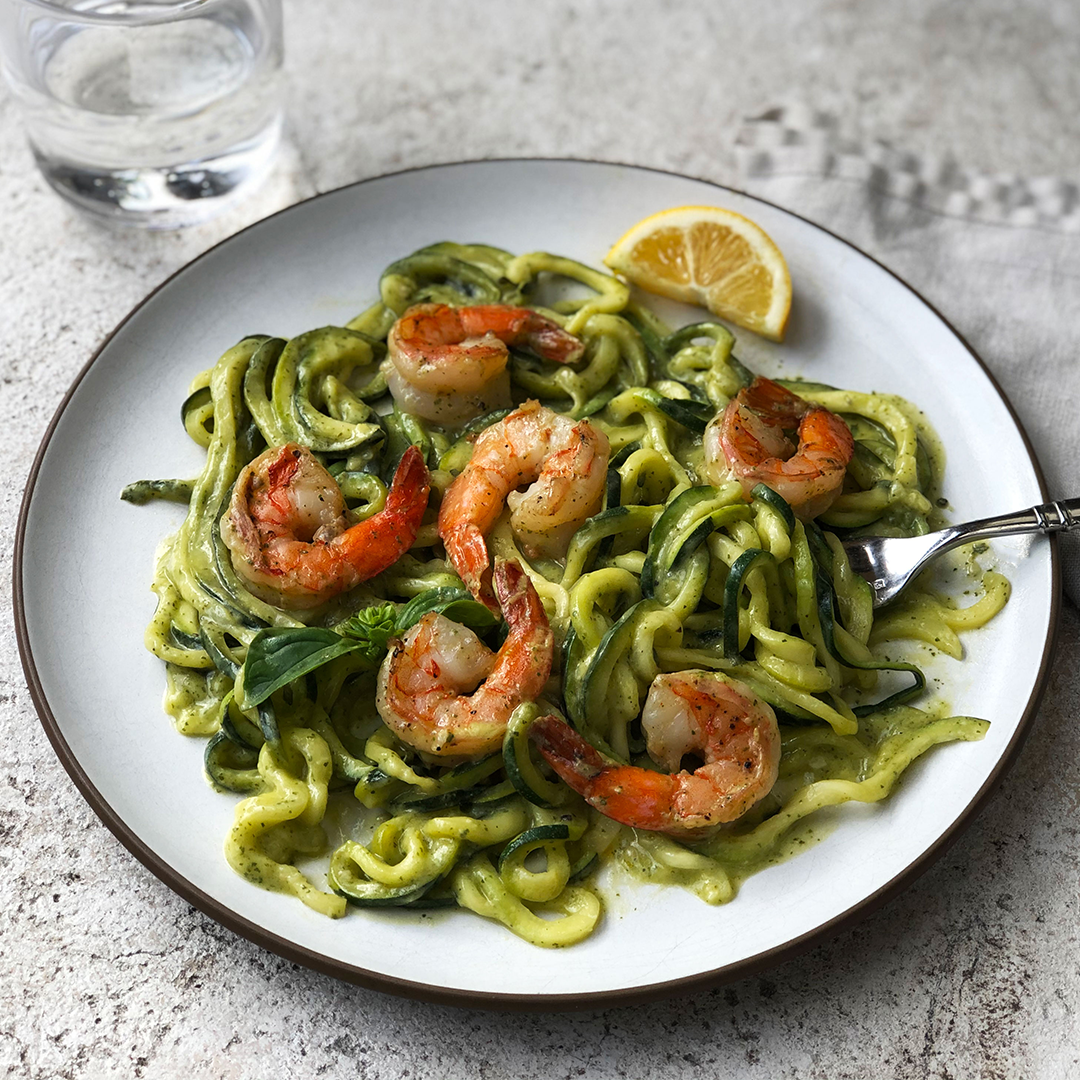 Zucchini Noodles with Shrimp